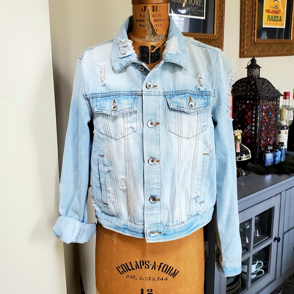 Blue Jean Jacket,  size Large